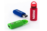 Factory supply show life brand 4GB 2.0 red color plastic spring USB with customized logo and package