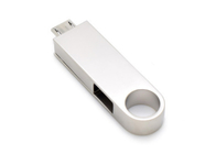 Silvery Otg Usb Flash Drive With High Speed Transfer Rate Ce  Certification