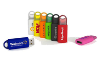 Factory supply show life brand 4GB 2.0 red color plastic spring USB with customized logo and package