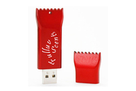 Factory supply candy shape 2GB 2.0 Red color plastic USB with customized logo and package show life brand