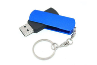 Factory supply 64G 2.0 red color swivel twist metal USB with customized logo and package show life brand
