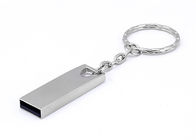 Gold Metal Usb Stick , Metallic Memory Stick Storage Device With Key Ring