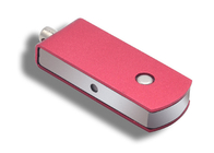 128g 3.0 Metal Flash Drive Keyring , Red Metal Usb Keychain With Laser Print Logo