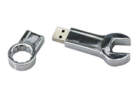 Engrave Logo Metal Usb Flash Drive Wrench Shape 1g - 256g Customized Capacity