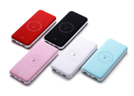 Plastic Wireless Power Bank 10000mah , Cordless Portable Phone Charger
