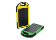 Laser Logo Yellow Solar Powered Portable Charger 6000mAh Bettery Capacity