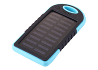 Blue Waterproof Solar Charger For Android Phone 4000mAh With 5pcs Led Light