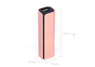 2600 Milliampere Slim Metal Power Bank With Over Load Temperature Protections