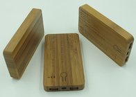 Maple Material Carved Wood Power Bank Square Shape White Paper Box Packed