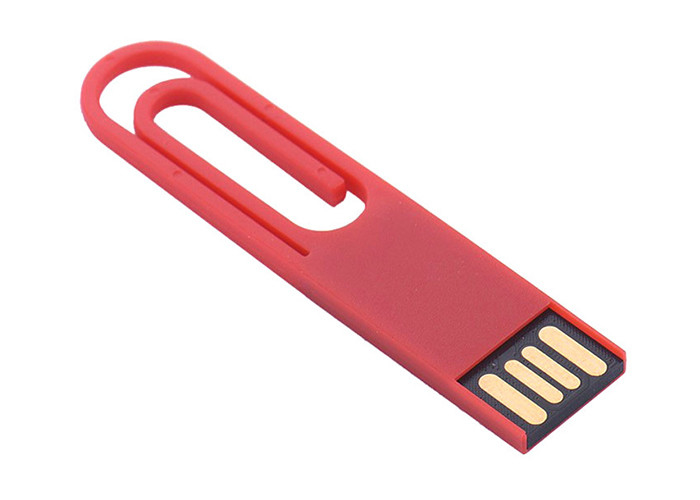 Green Plastic USB Stick Drive Book Clip Type Customized Logo Show Life Brand