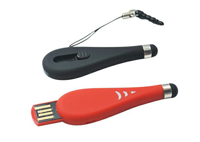 Touch Pen Shape Plastic USB Stick Drive 32G 2.0 With Color Printing Logo