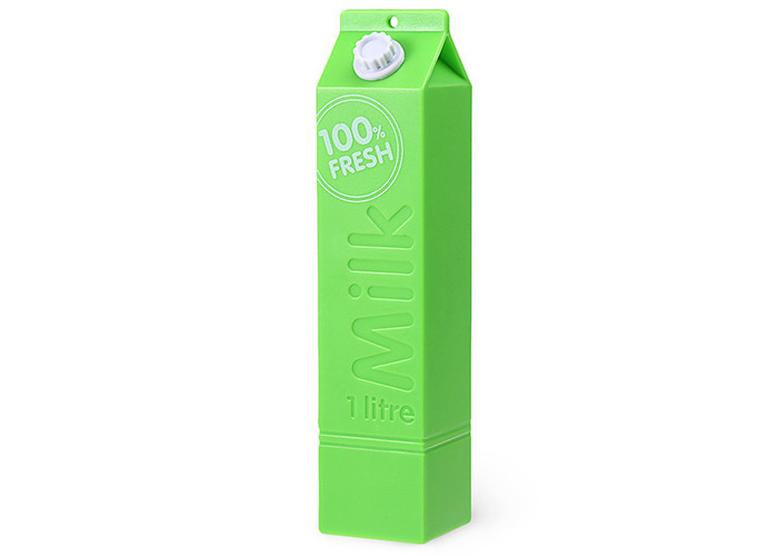 Milk Box Shape Plastic Power Bank 106*24*24mm With Color Printing Logo