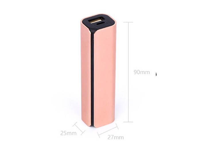 2600 Milliampere Slim Metal Power Bank With Over Load Temperature Protections