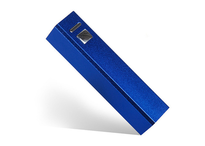 2600mAh Square Slim Metal Power Bank Mix Colors With Customized Logo